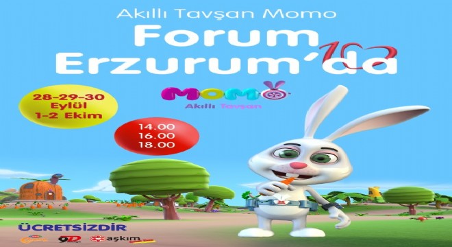 Akıllı Tavşan Momo Forum Erzurum’da